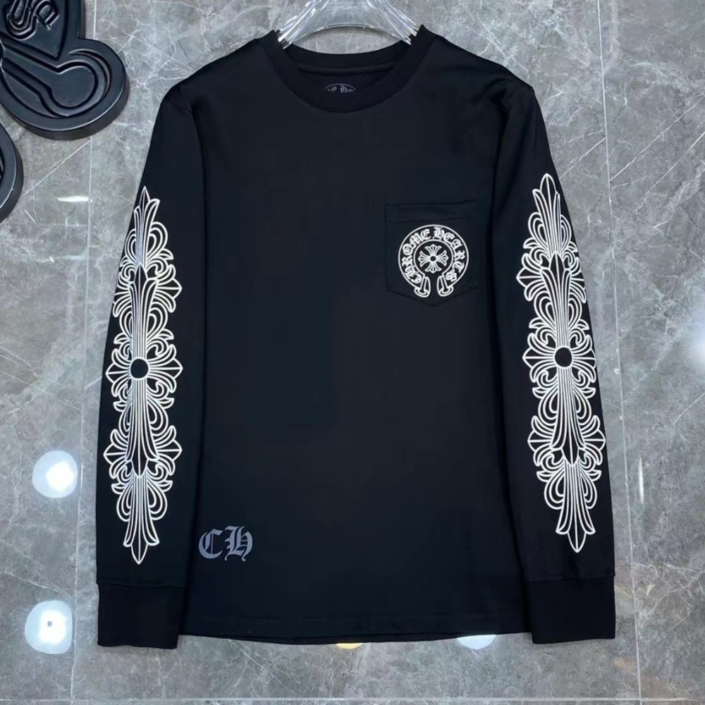 Chrome hearts black long sleeve shirt